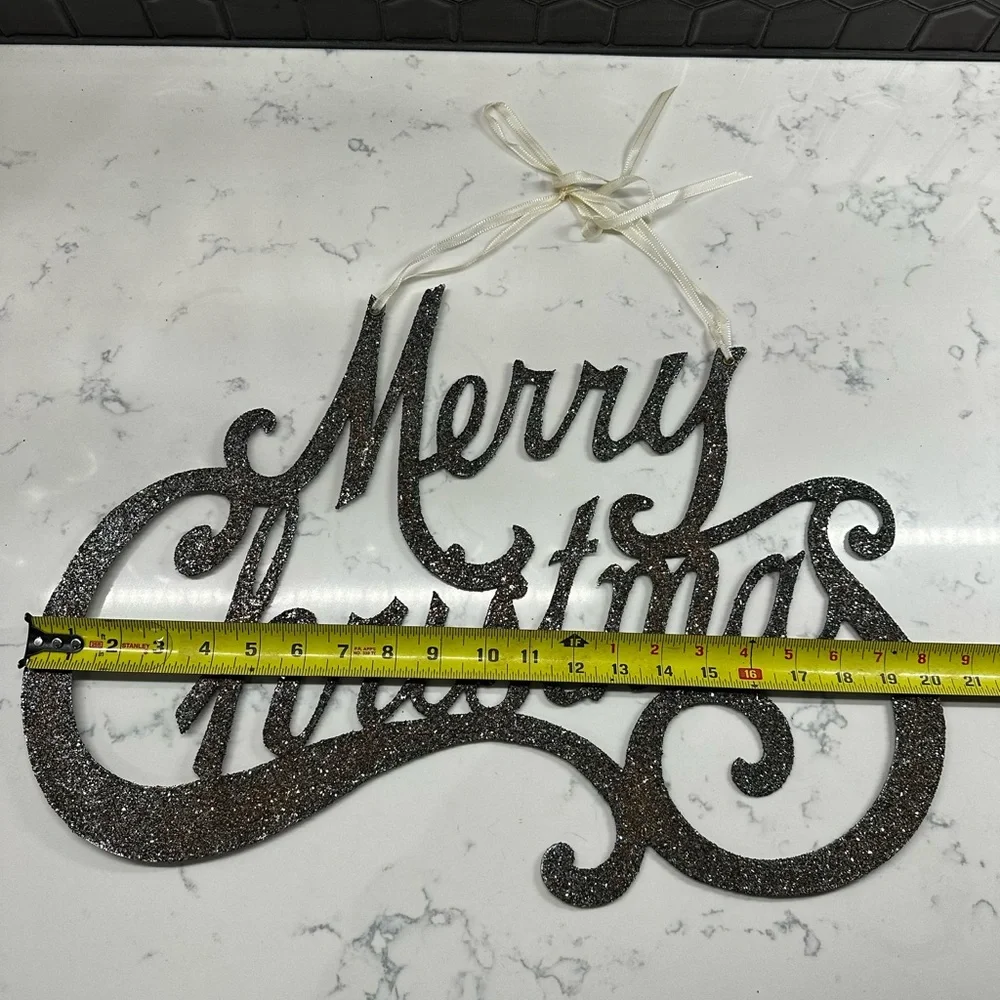 Pier 1 Holiday Sparkling Merry Christmas Sign